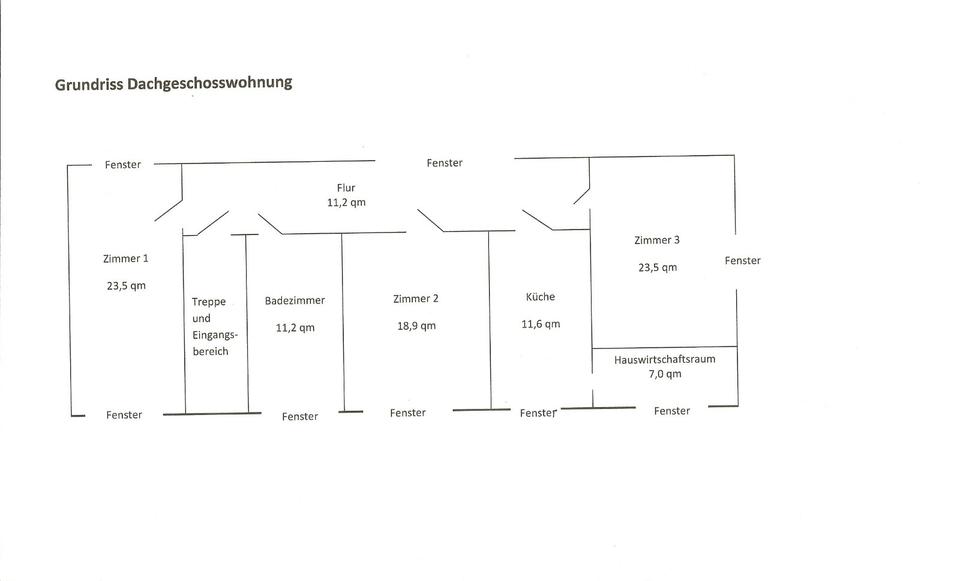 Dachgeschoßwohnung Langelsheim - 3 Zimmer, 107 m&sup2;, 495&euro; | Angebot:26704845