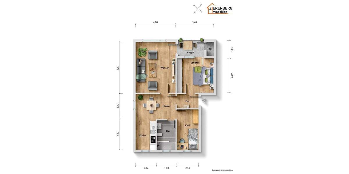 Etagenwohnung Wolfenbüttel Stadtgebiet - 3 Zimmer, 79 m&sup2;, 199.000&euro; | Angebot:25691098