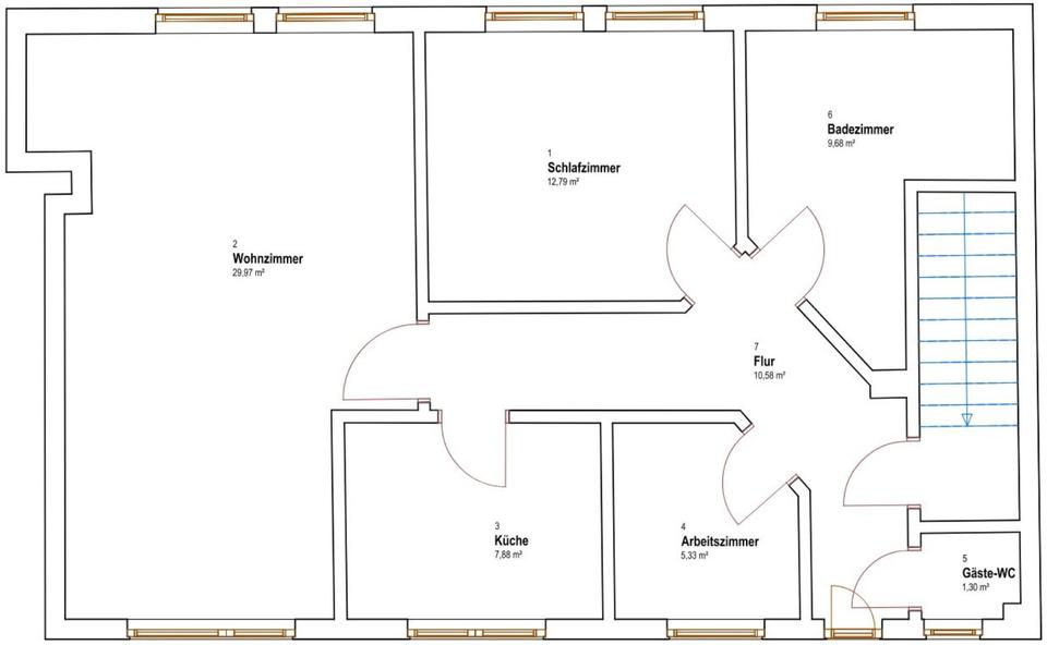 Etagenwohnung Kissenbrück - 2.5 Zimmer, 78 m&sup2;, 550&euro; | Angebot:25641845