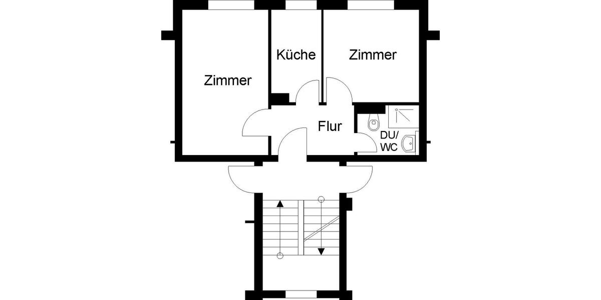 Etagenwohnung Goslar Jürgenohl - 2 Zimmer, 34 m&sup2;, 220&euro; | Angebot:26677628