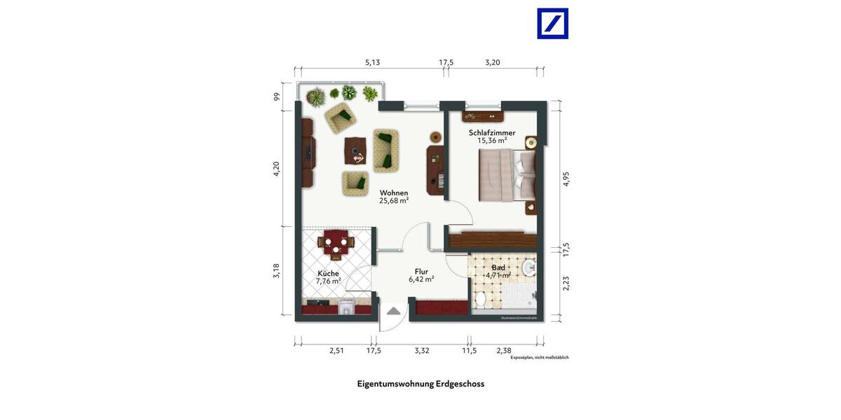 Etagenwohnung Goslar Georgenberg - 2 Zimmer, 60 m&sup2;, 158.000&euro; | Angebot:26455372