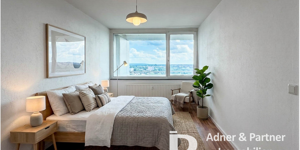**LEBEN IM HÖCHSTEN WOHNHAUS BRAUNSCHWEIGS - MIT BALKON UND SEEBLICK** - Appartement Braunschweig Lehndorf-Watenbüttel | Angebot:27329111