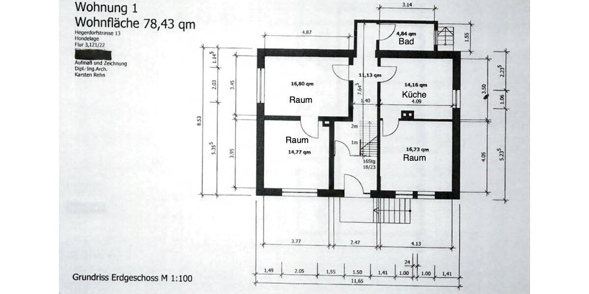 Erdgeschoßwohnung Braunschweig Wabe-Schunter-Beberbach - 3 Zimmer, 78 m&sup2;, 800&euro; | Angebot:25854322
