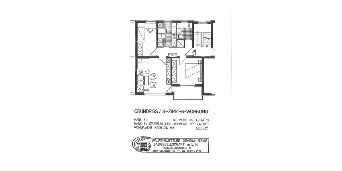 Etagenwohnung Remlingen-Semmenstedt Remlingen - 3 Zimmer, 69 m&sup2;, 138.000&euro; | Angebot:26809226