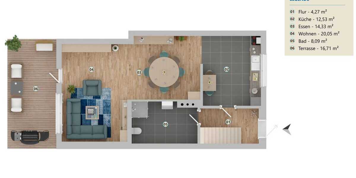 Gepflegtes Reihenhaus mit Potenzial - Reihenmittelhaus Salzgitter Bad | Angebot:25783537