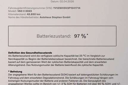 Volvo V60 42.900 km 41.890 &euro; Goslar OT Vienenburg 38690