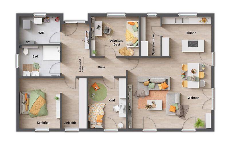 Bungalow Veltheim (Ohe) - 5 Zimmer, 139 m&sup2;, 396.000&euro; | Angebot:25669755