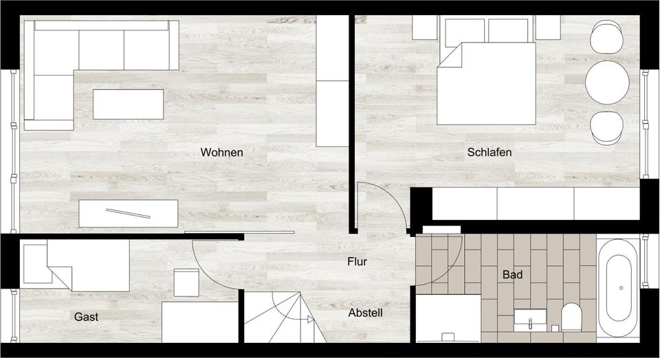 Einfamilienhaus Braunschweig Heidberg-Melverode - 4 Zimmer, 110 m&sup2;, 1.600&euro; | Angebot:24979544