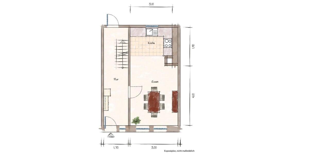 Reihenhaus Schöppenstedt - 3 Zimmer, 90 m&sup2;, 650&euro; | Angebot:26025783