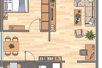 Wohnung Braunschweig Weststadt - 2 Zimmer, 61 m&sup2;, 471&euro; | Angebot:26098661