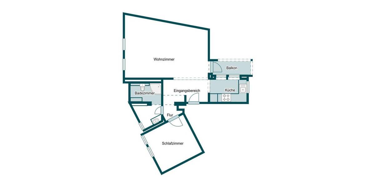 Etagenwohnung Wolfenbüttel Stadtgebiet - 2 Zimmer, 48 m&sup2;, 119.000&euro; | Angebot:26727298