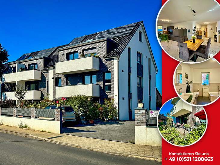 Etagenwohnung Braunschweig Wabe-Schunter-Beberbach - 3 Zimmer, 96 m&sup2;, 1.198&euro; | Angebot:25771795