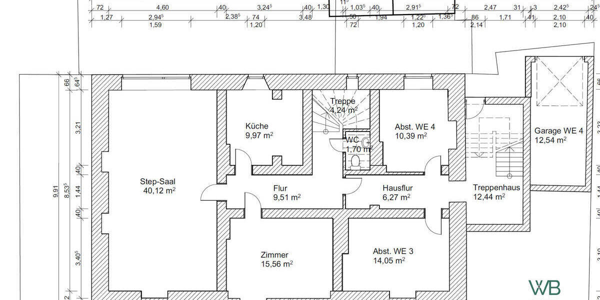 Etagenwohnung Braunschweig Innenstadt - 1 Zimmer, 330 m&sup2;, 1.049.000&euro; | Angebot:26141629