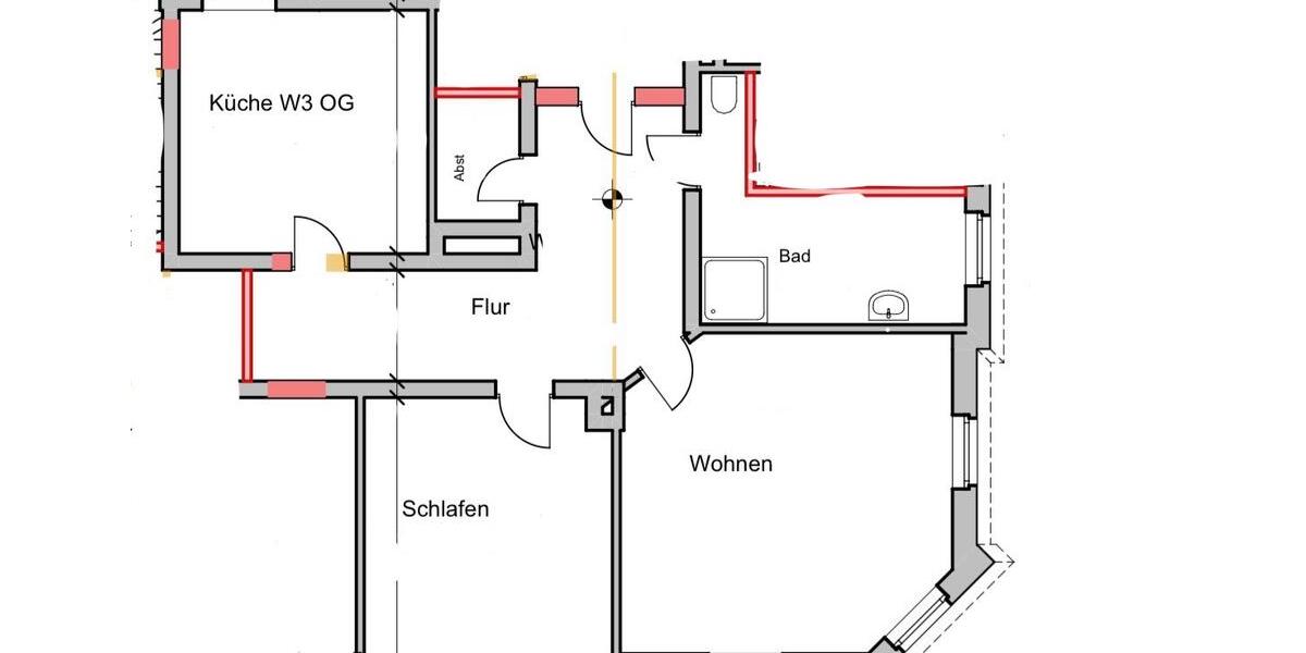 Etagenwohnung Braunschweig Lehndorf-Watenbüttel - 2 Zimmer, 82 m&sup2;, 690&euro; | Angebot:26030361