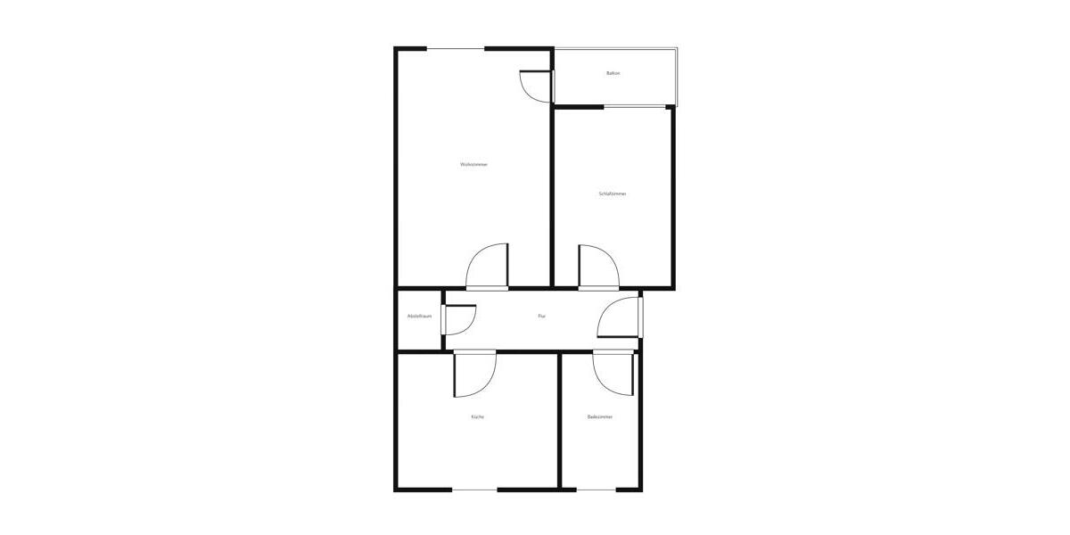Erdgeschoßwohnung Braunschweig Südstadt- Rautheim- Mascherode - 2 Zimmer, 55 m&sup2;, 548&euro; | Angebot:24807571