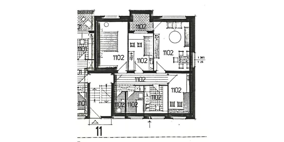 Erdgeschoßwohnung Wolfenbüttel Adersheim - 4 Zimmer, 85 m&sup2;, 135.000&euro; | Angebot:25997812