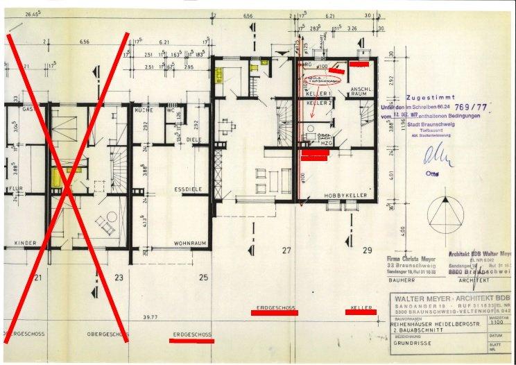 Reihenhaus Braunschweig Östliches Ringgebiet - 3 Zimmer, 126 m&sup2;, 1.205&euro; | Angebot:25986834