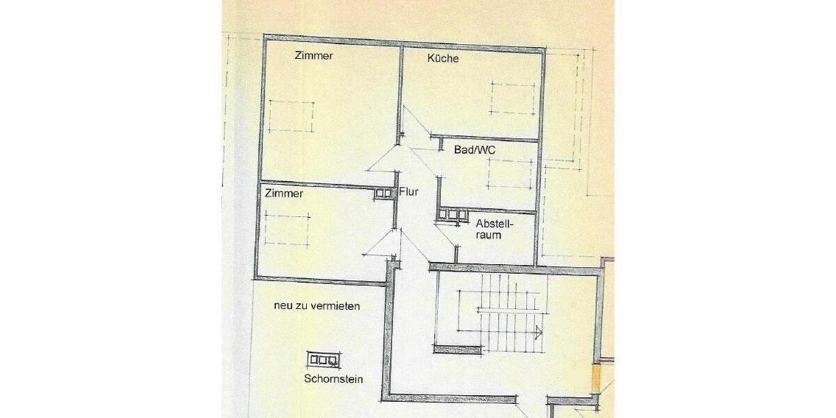 Etagenwohnung Braunschweig - 2 Zimmer, 45 m&sup2;, 460&euro; | Angebot:25929344
