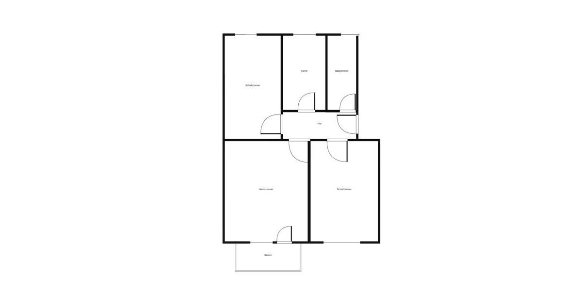 Etagenwohnung Braunschweig Lehndorf-Watenbüttel - 3 Zimmer, 57 m&sup2;, 483&euro; | Angebot:25867229
