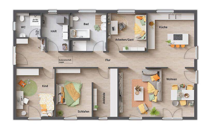 Bungalow Veltheim (Ohe) - 5 Zimmer, 139 m&sup2;, 396.000&euro; | Angebot:25669755
