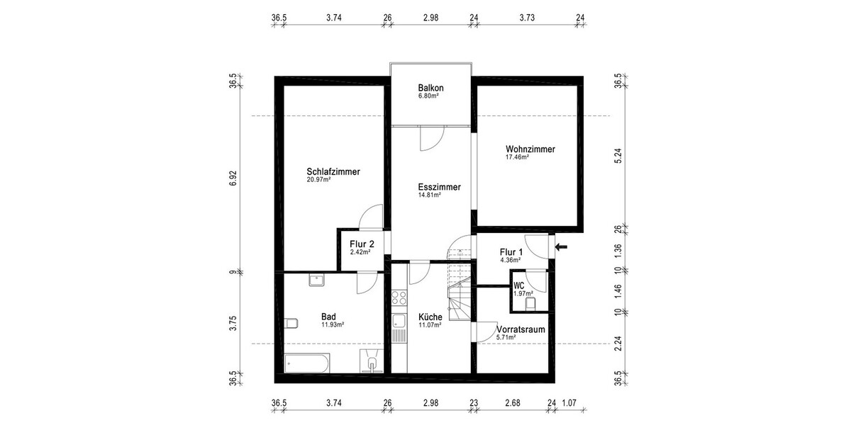 Großzügige Eigentums-Maisonette - Viel Platz für idyllisches Wohnen - Maisonettenwohnung Lengede | Angebot:25084048