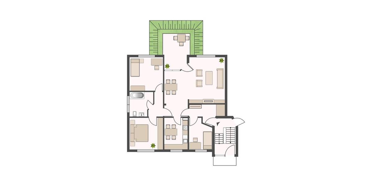 Etagenwohnung Lengede - 4 Zimmer, 96 m&sup2;, 199.000&euro; | Angebot:26200097