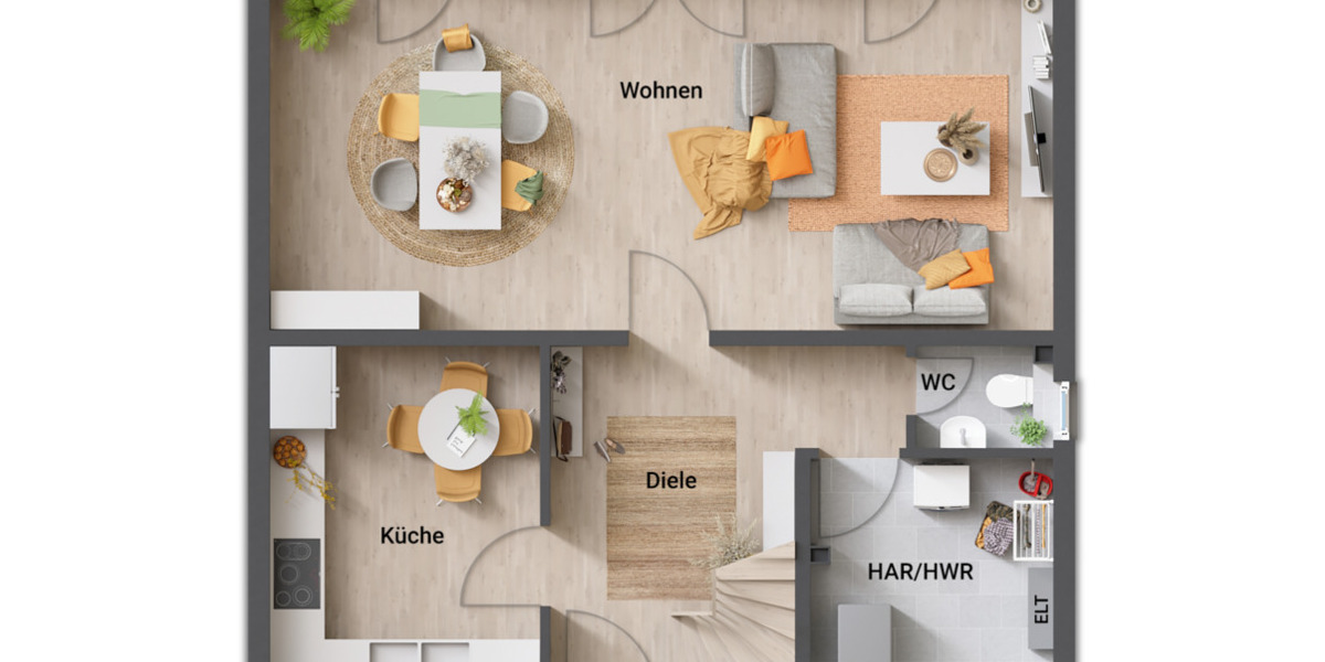 Einfamilienhaus Dettum - 4 Zimmer, 119 m&sup2;, 319.350&euro; | Angebot:25669714