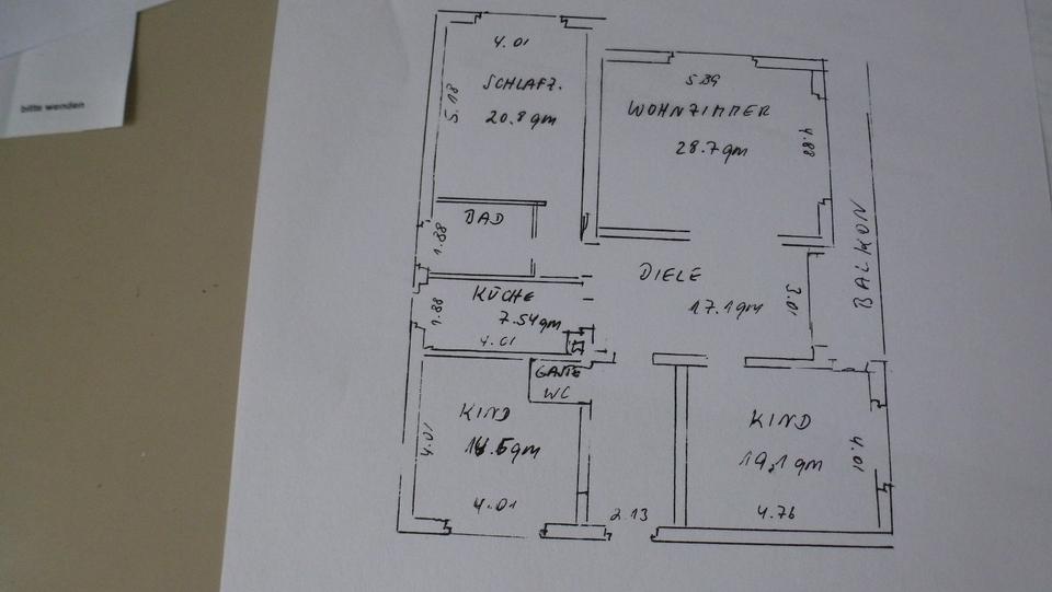 Etagenwohnung Salzgitter Ortschaft Ost - 4.5 Zimmer, 120 m&sup2;, 960&euro; | Angebot:25294308