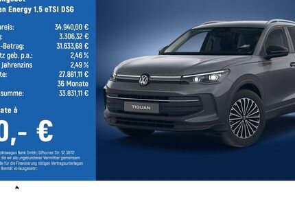 VW Tiguan 15.785 km 34.940 &euro; Wolfenbüttel 38304