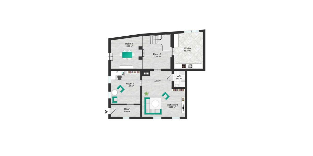 Etagenwohnung Denkte - 7 Zimmer, 208 m&sup2;, 1.554&euro; | Angebot:22138382