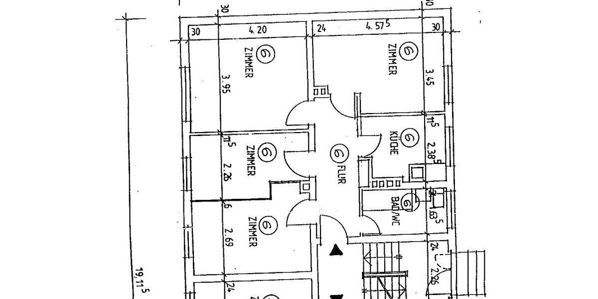 Erdgeschoßwohnung Peine Peine Kernstadt - 4 Zimmer, 75 m&sup2;, 650&euro; | Angebot:26015638