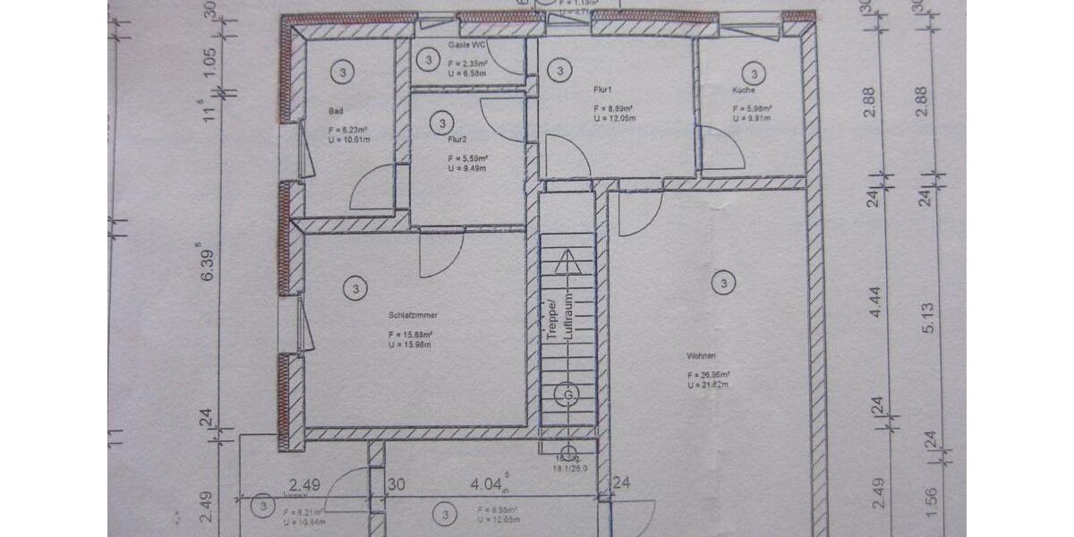 Etagenwohnung Braunschweig Lehndorf-Watenbüttel - 3 Zimmer, 85 m&sup2;, 229.000&euro; | Angebot:24691016