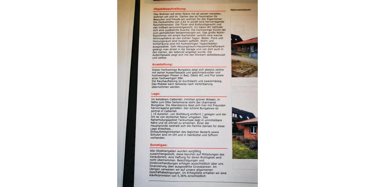 Bungalow Calberlah - 4 Zimmer, 150 m&sup2;, 450.000&euro; | Angebot:25838825