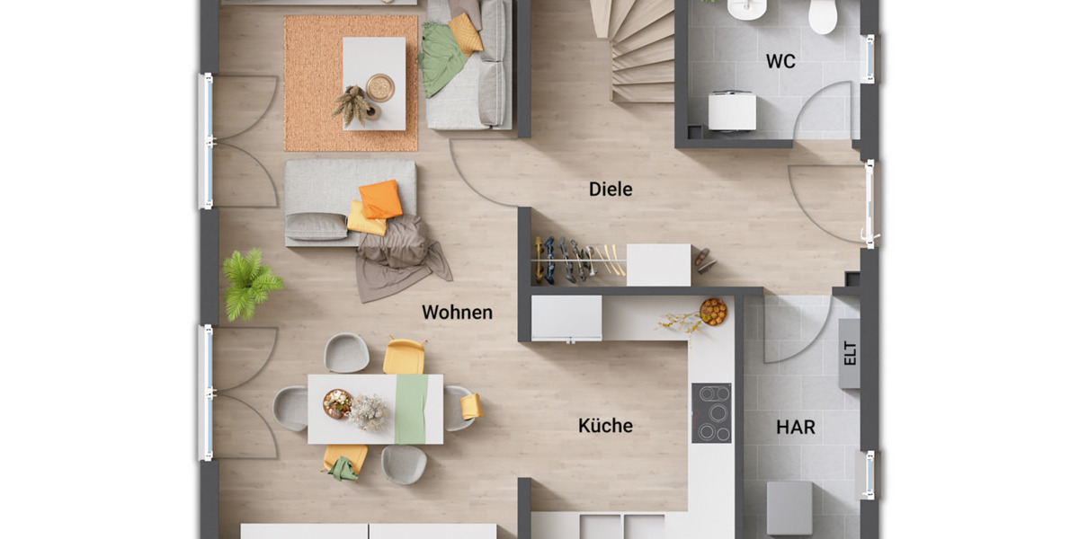 Einfamilienhaus Kneitlingen Eilum - 4 Zimmer, 109 m&sup2;, 298.150&euro; | Angebot:25727111