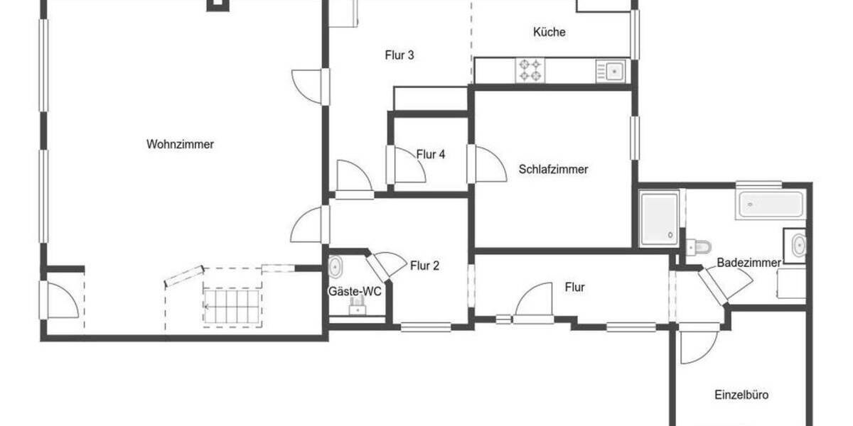 Etagenwohnung Söhlde Hoheneggelsen - 3 Zimmer, 155 m&sup2;, 349.000&euro; | Angebot:26019324