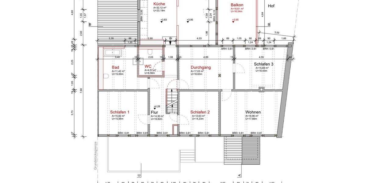 Etagenwohnung Börßum - 5 Zimmer, 142 m&sup2;, 1.050&euro; | Angebot:26412812