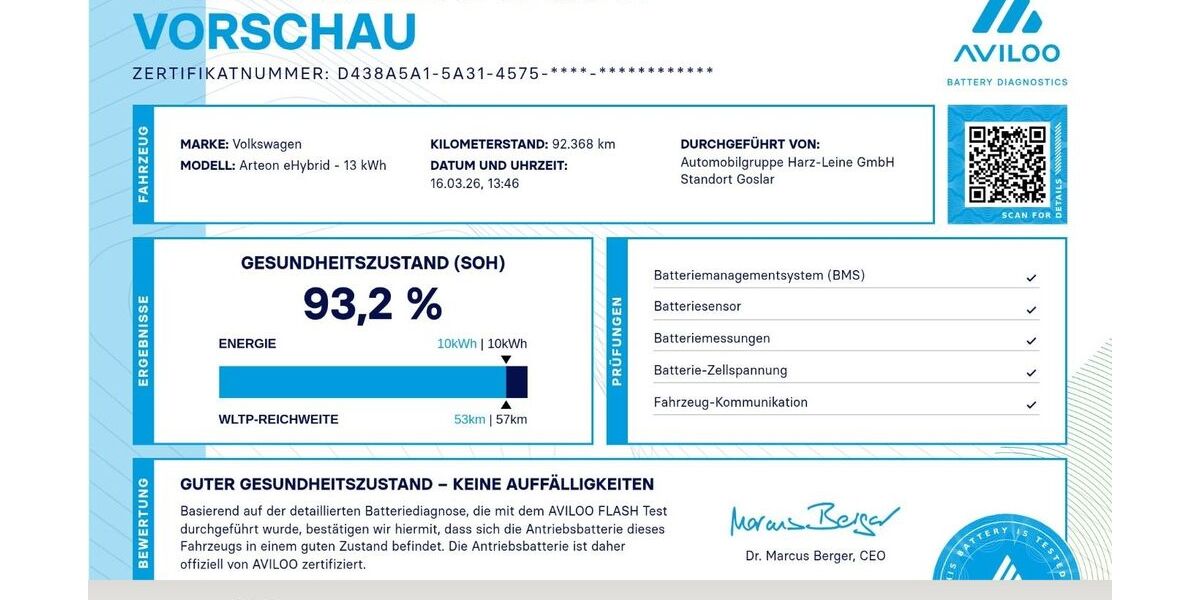 VW Arteon 92.367 km 28.440 &euro; Goslar 38644