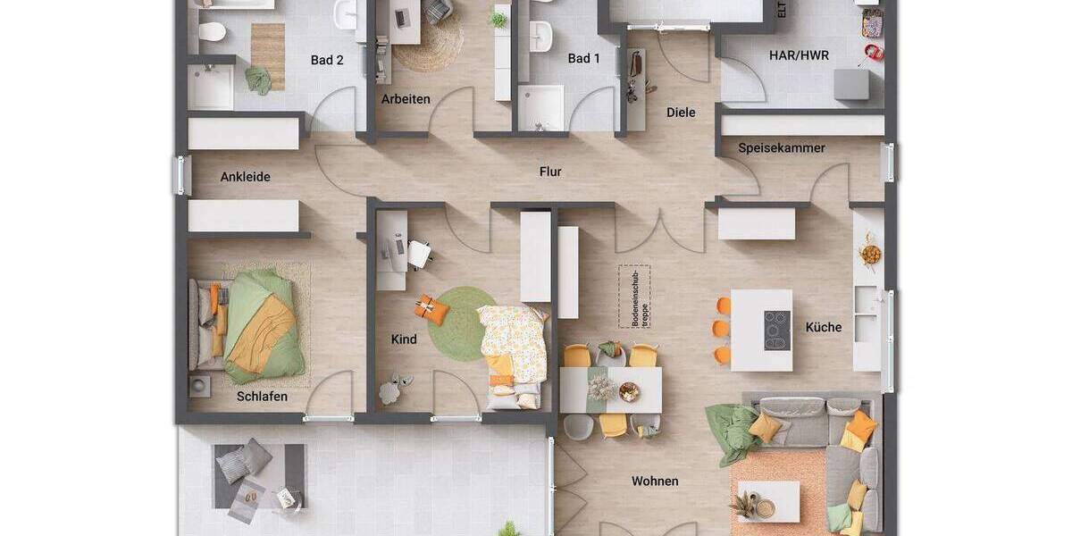 Bungalow Salzgitter Salder - 5 Zimmer, 133 m&sup2;, 373.850&euro; | Angebot:25669752