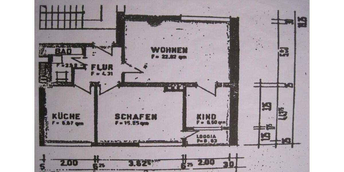 Etagenwohnung Braunschweig Westliches Ringgebiet - 3 Zimmer, 65 m&sup2;, 180.000&euro; | Angebot:24980770