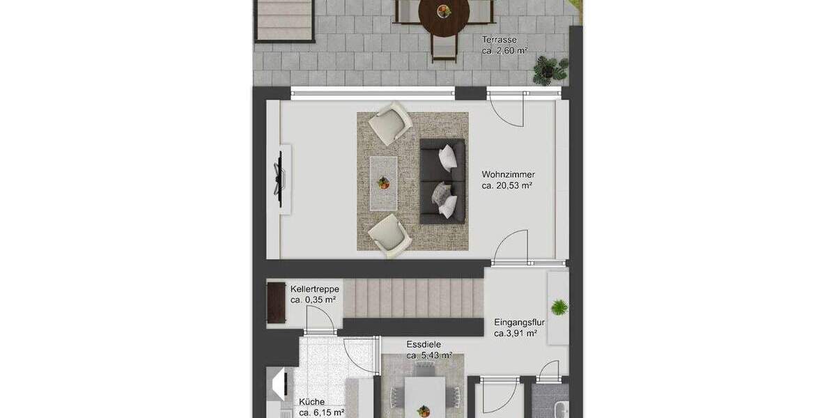 Reihenmittelhaus Salzgitter Lebenstedt - 3 Zimmer, 87 m&sup2;, 159.000&euro; | Angebot:25815489