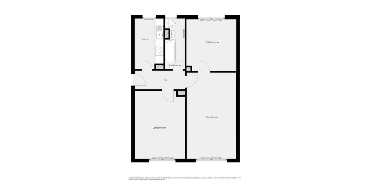 Etagenwohnung Osterwieck - 3 Zimmer, 65 m&sup2;, 228&euro; | Angebot:20946487