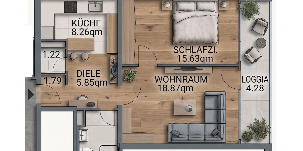 **LEBEN IM HÖCHSTEN WOHNHAUS BRAUNSCHWEIGS - MIT BALKON UND SEEBLICK** - Appartement Braunschweig Lehndorf-Watenbüttel | Angebot:27329111