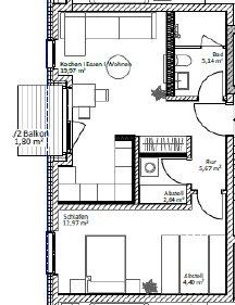 Etagenwohnung Schwülper - 2 Zimmer, 54 m&sup2;, 229.000&euro; | Angebot:26678573