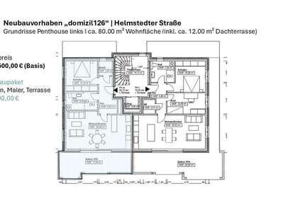 Wohnung Niedersachsen - Braunschweig Braunschweig - 2 Zimmer, 80 m&sup2;, 392.500&euro; | Angebot:25867256