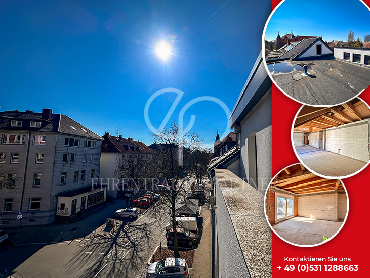 Etagenwohnung Braunschweig Nordstadt - 3 Zimmer, 182 m&sup2;, 750.000&euro; | Angebot:27074744