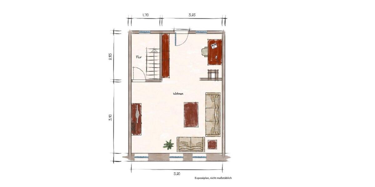 Reihenhaus Schöppenstedt - 3 Zimmer, 90 m&sup2;, 650&euro; | Angebot:26025783