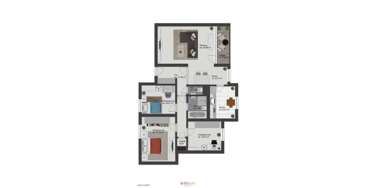 Etagenwohnung Braunschweig Watenbüttel - 4 Zimmer, 95 m&sup2;, 210.000&euro; | Angebot:26105667