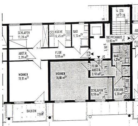 Etagenwohnung Wolfenbüttel - 2 Zimmer, 56 m&sup2;, 112.000&euro; | Angebot:26109742