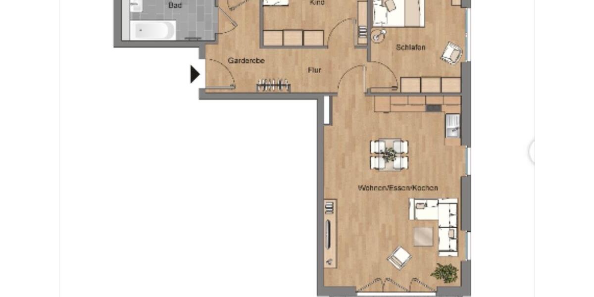 Etagenwohnung Braunschweig Südstadt- Rautheim- Mascherode - 3 Zimmer, 97 m&sup2;, 1.708&euro; | Angebot:25645502