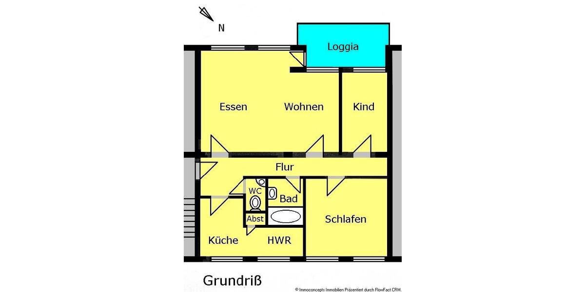 Dachgeschoßwohnung Wolfenbüttel Adersheim - 3 Zimmer, 86 m&sup2;, 179.999&euro; | Angebot:26050418